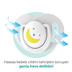 Mamajoo Ortodontik Damaklı Emzik, Gece & Gündüz, 0+ Ay, Emzik Saklama Kutusu, 1 Adet - 5
