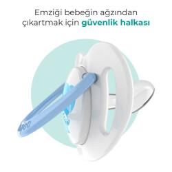 Mamajoo Ortodontik Damaklı Emzik, Mavi Fil, 0+ Ay, Emzik Saklama Kutusu, 1 Adet - 4