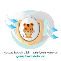 Mamajoo Ortodontik Damaklı Emzik, Ekru Kaplan, 6+ Ay, Emzik Saklama Kutusu, 1 Adet - 4