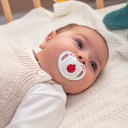 Mamajoo Ortodontik Emzik 6 Ay+ Uğur Böceği | Tekli, Silikon, Damaklı - Saklama Kabı Hediyeli - 7