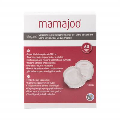 Mamajoo Ultra Absorbent Breast Pads 13 cm / 60 pieces