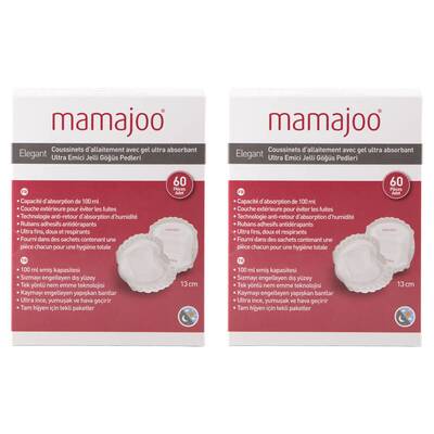 Mamajoo Ultra Emici Göğüs Pedi 13cm / 60'lı 2 Kutu