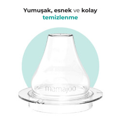 Mamajoo Akıtmaz Yumuşak Bardak Ucu İkili Set & Saklama Kutusu, Anti-Kolik - 3