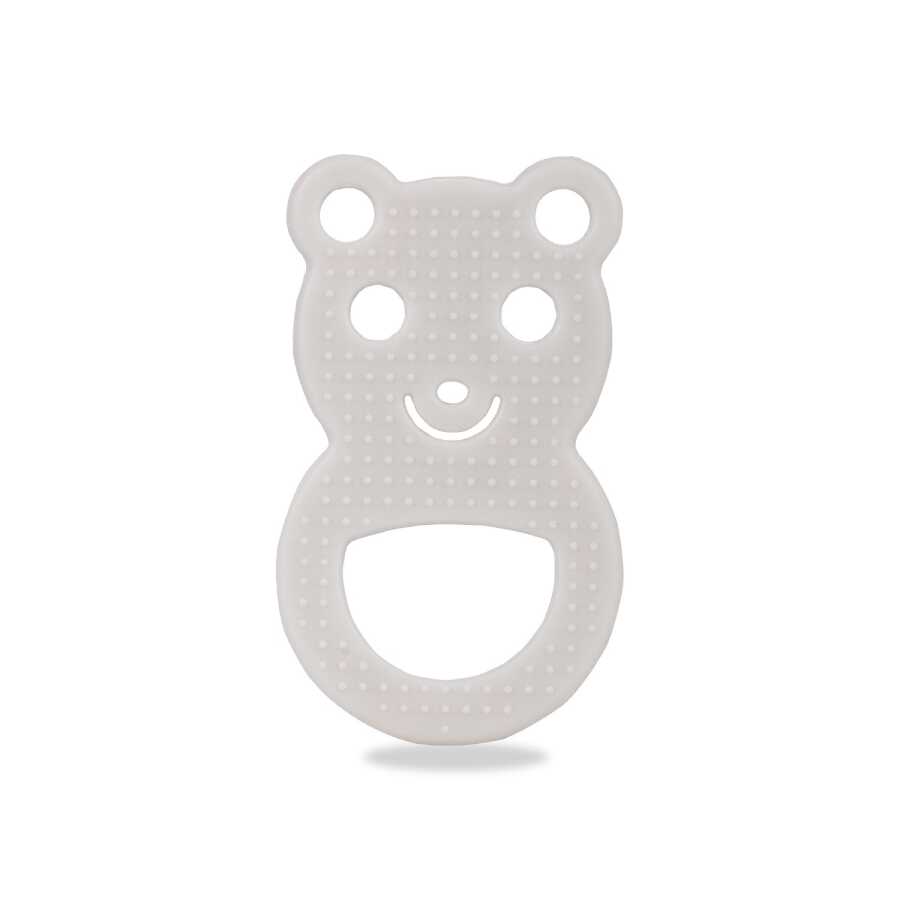 Mamajoo Yumuşak & Eğlenceli Diş Kaşıyıcı, Kolay Kavrama & Hassas Diş Etlerine Özel, Beyaz Ayıcık , 1 Adet - Mamajoo