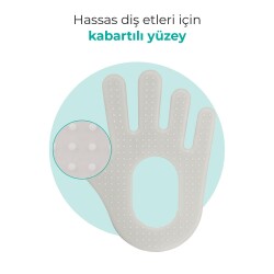 Mamajoo Yumuşak & Eğlenceli Diş Kaşıyıcı, Kolay Kavrama & Hassas Diş Etlerine Özel, Beyaz El , 1 Adet - 3