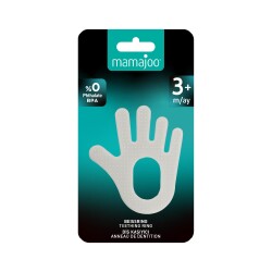 Mamajoo Yumuşak & Eğlenceli Diş Kaşıyıcı, Kolay Kavrama & Hassas Diş Etlerine Özel, Beyaz El , 1 Adet - 4