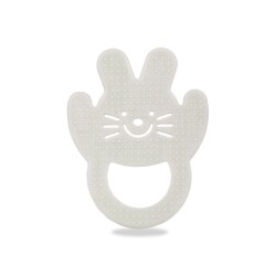 Mamajoo Yumuşak & Eğlenceli Diş Kaşıyıcı, Kolay Kavrama & Hassas Diş Etlerine Özel, Beyaz Tavşan , 1 Adet - Mamajoo