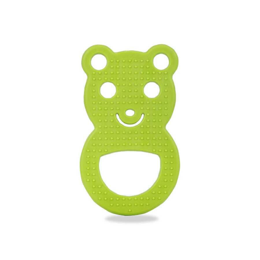 Mamajoo Yumuşak & Eğlenceli Diş Kaşıyıcı, Kolay Kavrama & Hassas Diş Etlerine Özel, Yeşil Ayıcık , 1 Adet - Mamajoo