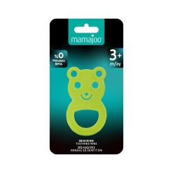 Mamajoo Yumuşak & Eğlenceli Diş Kaşıyıcı, Kolay Kavrama & Hassas Diş Etlerine Özel, Yeşil Ayıcık , 1 Adet - 4