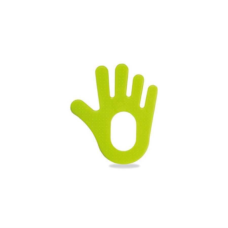 Mamajoo Yumuşak & Eğlenceli Diş Kaşıyıcı, Kolay Kavrama & Hassas Diş Etlerine Özel, Yeşil El , 1 Adet - Mamajoo