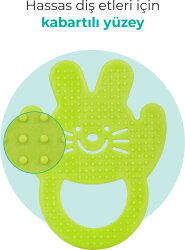 Mamajoo Yumuşak Diş Kaşıyıcı Yeşil Tavşan - 3