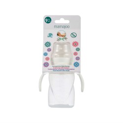 Mamajoo Yumuşak Uçlu Damlatmaz Eğitici Bardak 270ml / Beyaz - 4