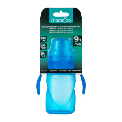Yumuşak Uçlu Damlatmaz Eğitici Bardak 270ml / Mavi - 5