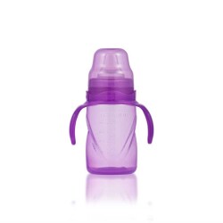Mamajoo Yumuşak Uçlu Damlatmaz Eğitici Bardak 270ml /Mor - 1
