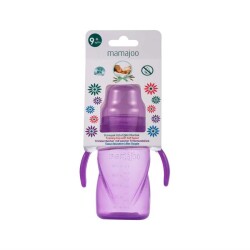 Mamajoo Yumuşak Uçlu Damlatmaz Eğitici Bardak 270ml /Mor - 4