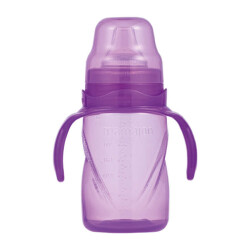 Mamajoo Yumuşak Uçlu Damlatmaz Eğitici Bardak 270ml /Mor - 7