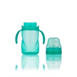 Mamajoo Yumuşak Uçlu Damlatmaz Eğitici Bardak 270ml / Yeşil - 3