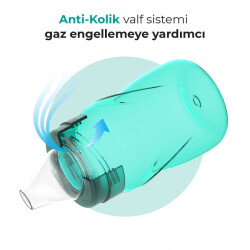 Mamajoo Yumuşak Uçlu Damlatmaz Eğitici Bardak 270ml / Yeşil - 9